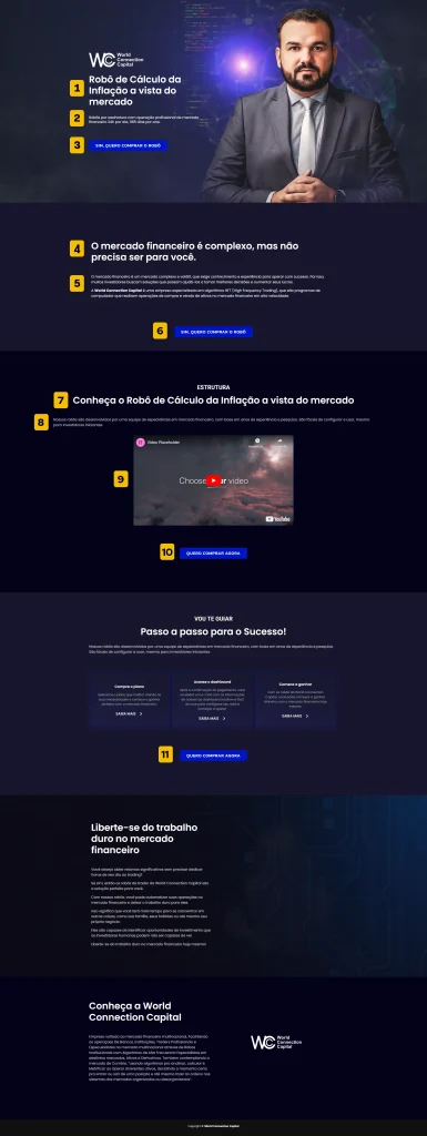 Legenda de cadastro de robos